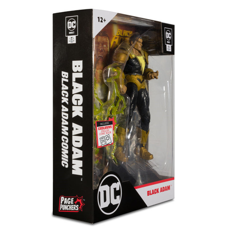 Coleção Comic Book DC c/ quadrinho Colecionável - Super Homem Vs Adão Negro - Escala 1/12 7" [Exclusivo & Edições Limitadas]