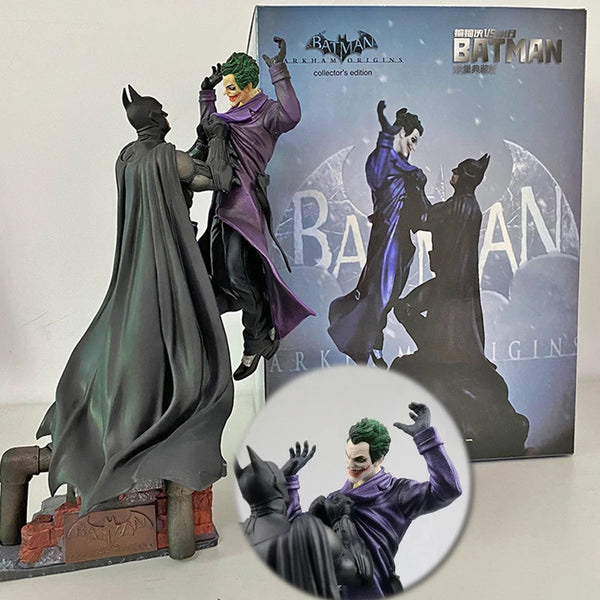 Batman VS Joker Action Figure Arkham Comic Anime Bruce Wayne Joker Figure With Base Big Statue Collection Model Halloween Gifts