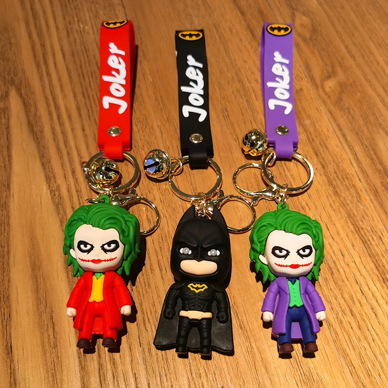 Chaveiro de borracha Joker e Batman