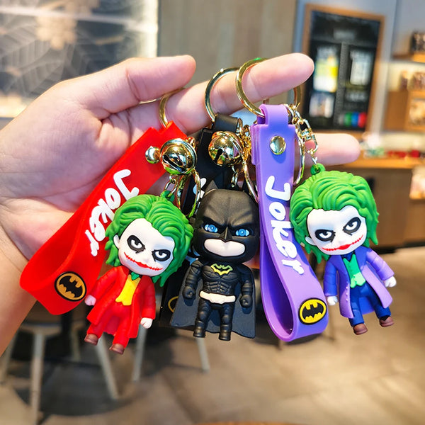 Chaveiro de borracha Joker e Batman