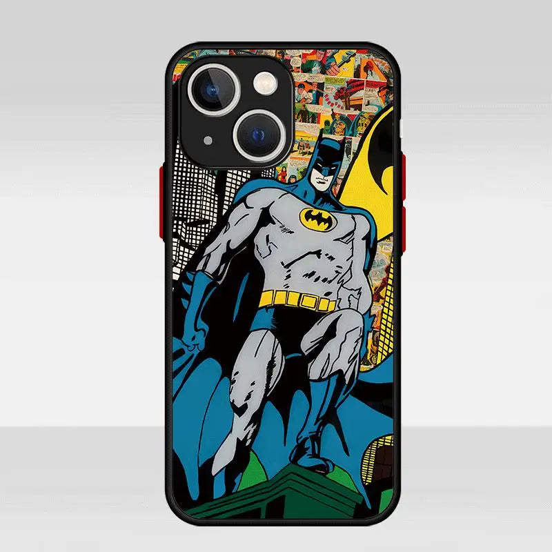 Capa para iPhone quadrinhos Batman antichoque, iPhone 15, iPhone 15 Pro, iPhone 15 ProMax