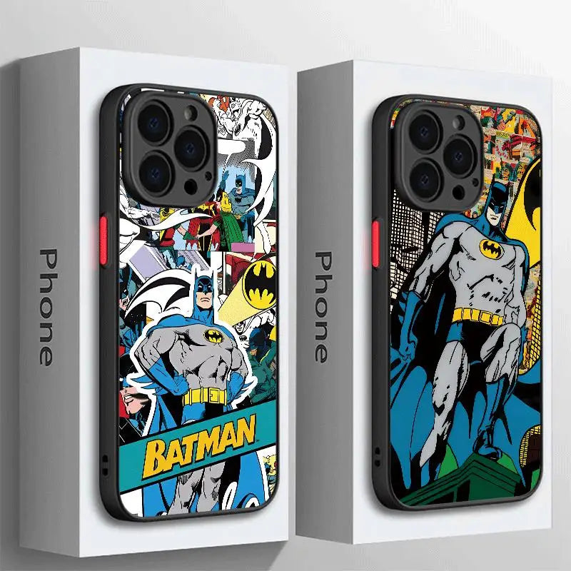 Capa para iPhone quadrinhos Batman antichoque, iPhone 13, iPhone 13 Mini, iPhone 13 Pro, iPhone 13 ProMax